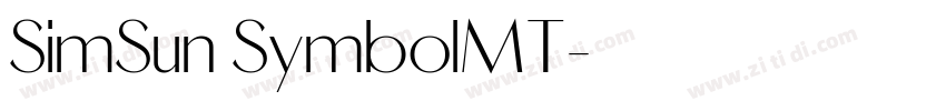SimSun SymbolMT字体转换